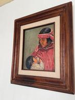 Schilderij Mexicaanse Vrouw met Baby, Antiek en Kunst, Ophalen