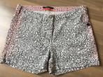 ZGAN! Maison Scotch short panter print neon accenten mt 27, Overige kleuren, Zo goed als nieuw, W27 (confectie 34) of kleiner