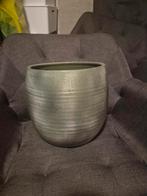 Mica bloempot groengrijs, Overige materialen, Gebruikt, Rond, Minder dan 40 cm