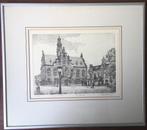 Ets Anna Doedijns - stadsgezicht Purmerend, Antiek en Kunst, Kunst | Etsen en Gravures, Ophalen of Verzenden