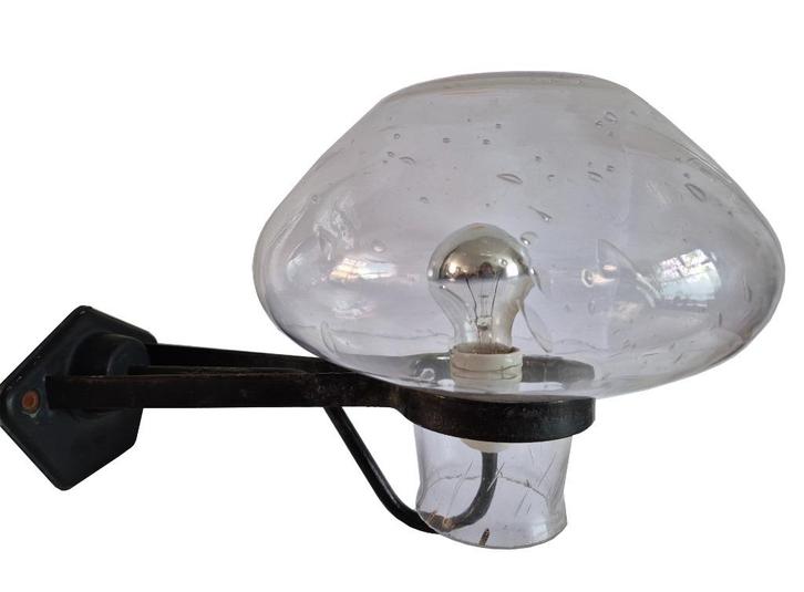 Fantastische vintage wandlamp design Gunnar Erik Aslund Asea, Huis en Inrichting, Lampen | Wandlampen, Gebruikt, Glas, Metaal