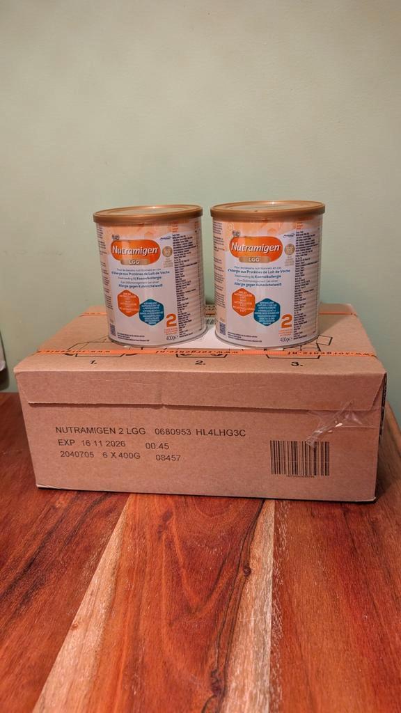 Nutramigen LGG 2 - 8 blikken, Kinderen en Baby's, Babyvoeding en Toebehoren, Nieuw, Overige typen, Ophalen of Verzenden