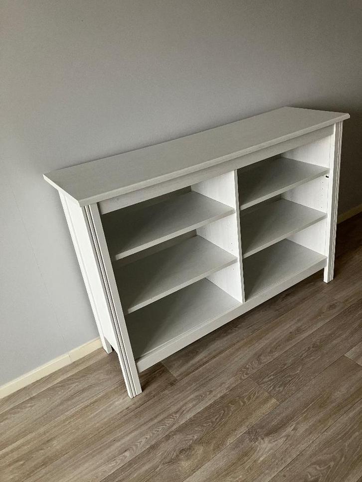 Witte Plankenkast, uiterlijk 18-feb ochtend halen in Leiden, Huis en Inrichting, Kasten | Kledingkasten, Gebruikt, Minder dan 100 cm