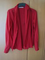 Feestelijke diep rode blouse met plissé KEMPERMAN M snazzeys, Maat 38/40 (M), Verzenden, Nieuw, Cora Kemperman