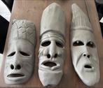 Afrikaanse Maskers - Set van 3, Antiek en Kunst, Ophalen of Verzenden