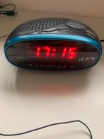 ICES Alarmklok met werkende Radio, Ophalen of Verzenden, Zo goed als nieuw, Digitaal