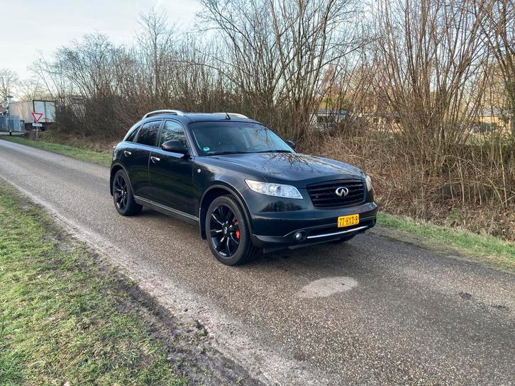 Infiniti FX35 2007 Zwart 280 pk!, Auto's, Infiniti, Particulier, FX-serie, LPG, SUV of Terreinwagen, Geïmporteerd, Zwart, Zwart