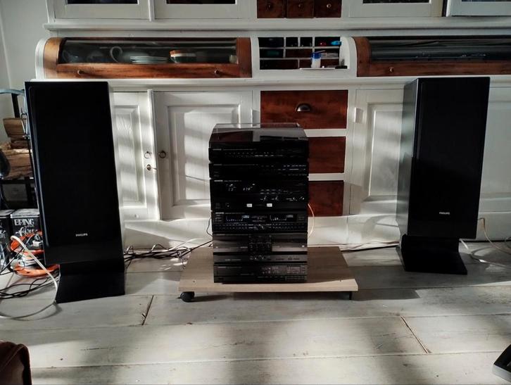 Retro Kenwood M91 midiset pick-up equalizer Philips Sony box, Audio, Tv en Foto, Stereo-sets, Gebruikt, Cassettedeck, Cd-speler