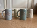4 aardewerken bierpullen Amstel. Leuk sinterklaascadeau, Ophalen of Verzenden, Zo goed als nieuw, Glas of Glazen, Amstel