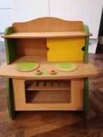 Houten keukentje en keukenspulletjes, Kinderen en Baby's, Speelgoed | Houten speelgoed, Ophalen of Verzenden, Gebruikt, Meubelstuk of Keukentje