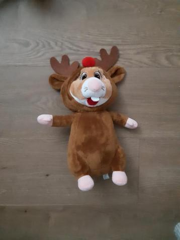 Hamster knuffel met rendier oren - ZGAN beschikbaar voor biedingen