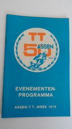 TT Assen 1975 evenementen programma 50 jaar jubileum, Verzenden, Zo goed als nieuw, Motoren