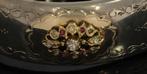 Diamanten robijn 14k gouden antieke armband zilver slaven, Sieraden, Tassen en Uiterlijk, Verzenden, Goud, Armband, Met edelsteen