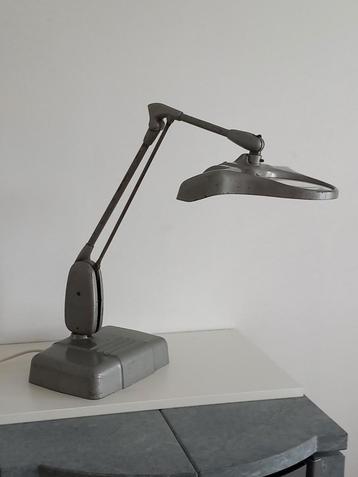 Vintage Dazor lamp/ loep en bureaulamp
