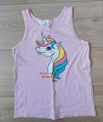 Nieuw! Schattig roze singlet met eenhoorn van H&M.Mt 122/128, Meisje, H&M, Nieuw, Ophalen of Verzenden