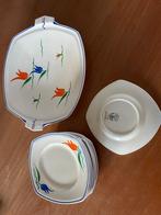 Vintage Blue Ridge Southern Potteries Schoteltjes gebaksset, Antiek en Kunst, Antiek | Porselein, Ophalen of Verzenden