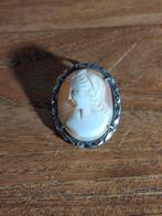 Zilveren camee., Sieraden, Tassen en Uiterlijk, Antieke sieraden, Ophalen of Verzenden, Broche