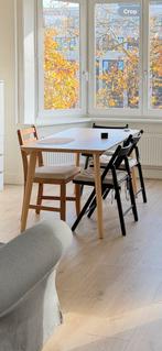 Dining table and 4 chairs / Eettafel + 4 Stolen, Huis en Inrichting, Tafels | Eettafels, Ophalen, Zo goed als nieuw, Rechthoekig