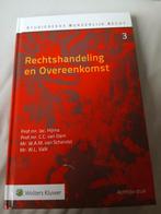 Jac. Hijma - Rechtshandeling en overeenkomst, Ophalen of Verzenden, Zo goed als nieuw, Jac. Hijma