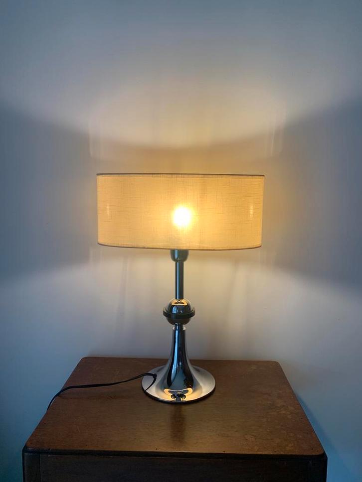 Vintage MASSIVE Space Age tafellamp, Huis en Inrichting, Lampen | Tafellampen, Gebruikt, Minder dan 50 cm, Metaal, Overige materialen
