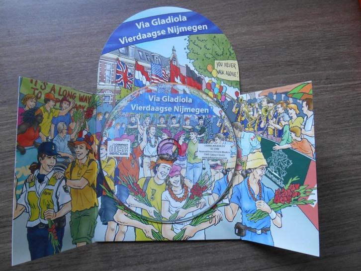 CD met Vierdaagse liedjes, Cd's en Dvd's, Cd's | Instrumentaal, Gebruikt, Ophalen of Verzenden