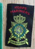 militair Korps mariniers qua patet orbis patch embleem, Ophalen of Verzenden, Landmacht, Nederland, Overige typen