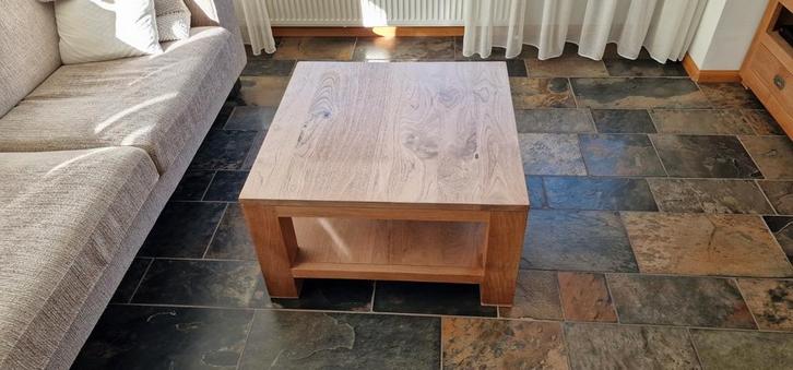 Teakhouten salontafel, Huis en Inrichting, Tafels | Salontafels, Zo goed als nieuw, Minder dan 50 cm, 50 tot 100 cm, 50 tot 100 cm