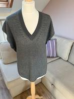 Luisa Cerano Top Maat 44 Khaki/Goud - Katoen/Linnen, Verzenden, Maat 42/44 (L), Zo goed als nieuw, Zonder mouw