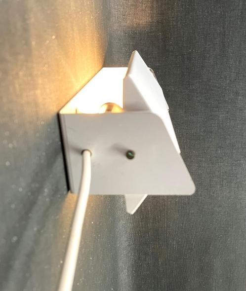 wandlampje bedlampje jaren ’60 vintage, Huis en Inrichting, Lampen | Wandlampen, Gebruikt, Metaal, Ophalen of Verzenden