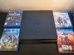 PS4 (incl. 10 games), Ophalen of Verzenden, Zo goed als nieuw, Met 1 controller, Original