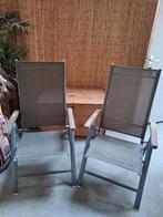 4 tuinstoelen, Ophalen, Gebruikt, Kunststof