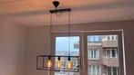 Hanglamp zwart staal, inclusief bollen, Huis en Inrichting, Lampen | Hanglampen, Ophalen, Zo goed als nieuw, Minder dan 50 cm