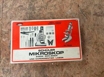 Vintage Schüler Mikroskop Zoom 50X-600X beschikbaar voor biedingen