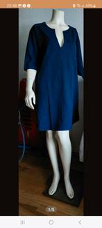 Iez! Donkerblauwe katoenen jurk, maat L- nieuw met label, Maat 42/44 (L), Nieuw, Ophalen of Verzenden, Knielengte