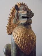 Antieke Brons Tempelleeuw Foo Dog Boeddha Azie H =40 cm !, Antiek en Kunst, Ophalen of Verzenden