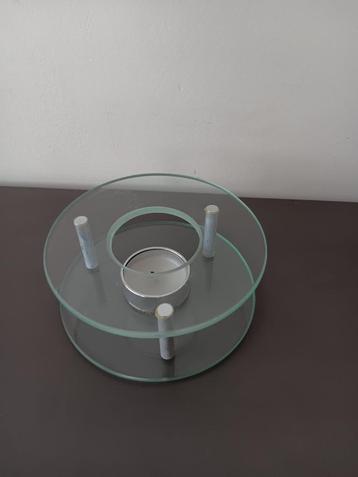 Glazen theelichthouder / waxinelichthouder – modern design beschikbaar voor biedingen