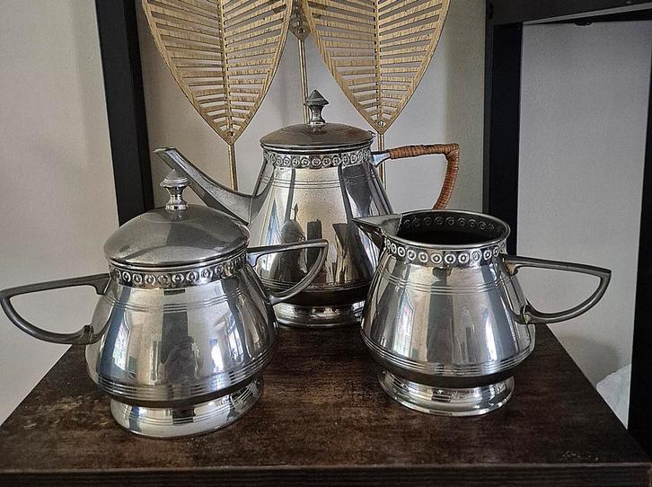 Art deco Daalderop thee / koffie servies, Antiek en Kunst, Antiek | Goud en Zilver, Ophalen of Verzenden