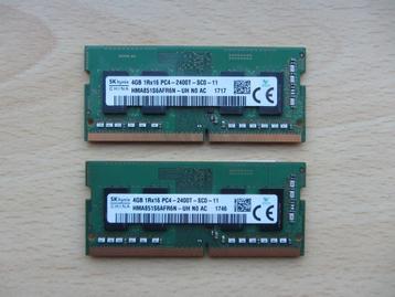 2x Hynix 4GB PC4-19200 DDR4-2400MHz non-ECC Unbuffered CL17 beschikbaar voor biedingen