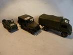 3 X MILITAIRE VOERTUIGEN  ( 2 X DINKY & 1 X SOLIDO), Hobby en Vrije tijd, Modelauto's | 1:43, Ophalen of Verzenden, Gebruikt, Overige typen