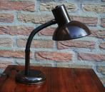 Vintage bruine bureaulamp, Huis en Inrichting, Lampen | Tafellampen, Minder dan 50 cm, Gebruikt, Vintage, Ophalen of Verzenden