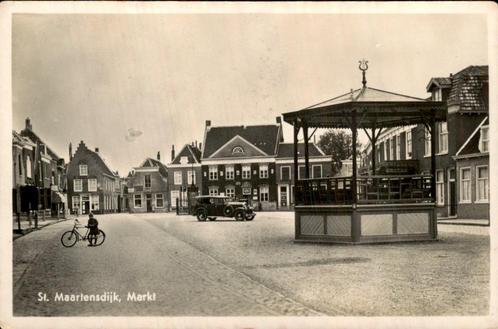 st. maartensdijk . markt, Verzamelen, Ansichtkaarten | Nederland, Gelopen, Zeeland, Voor 1920, Verzenden