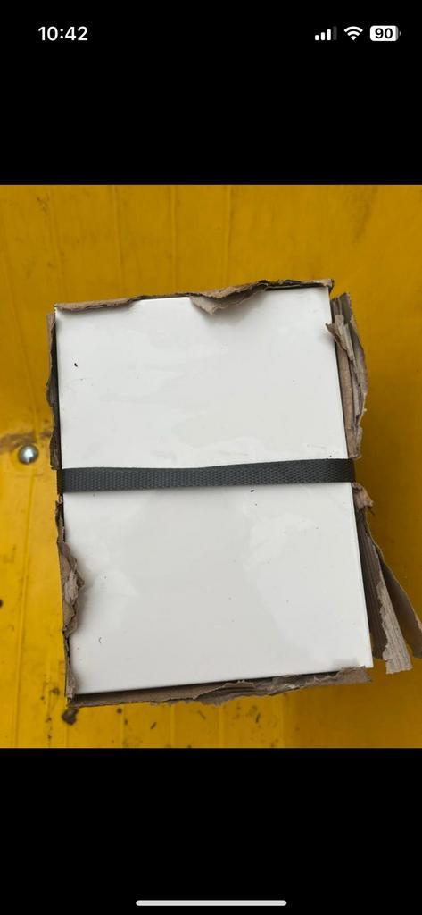 Mosa wandtegels 17m2 wit glans 15x20cm, Doe-het-zelf en Verbouw, Vloerdelen en Plavuizen, Nieuw, Overige typen, Overige materialen