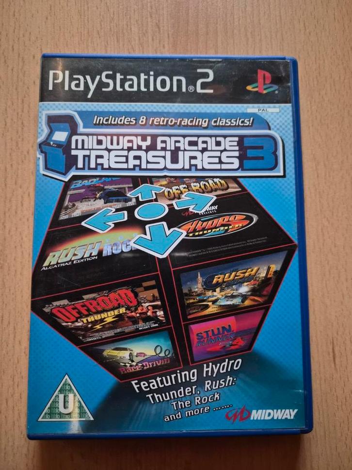 Midway Arcade Treasures 3 - PS2, Spelcomputers en Games, Games | Sony PlayStation 2, Gebruikt, Racen en Vliegen, 1 speler, Vanaf 7 jaar