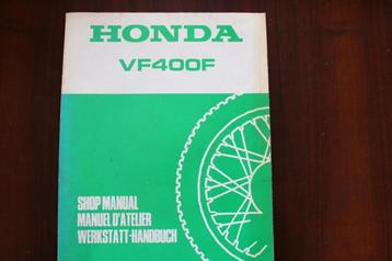Honda VF400F 1983 motorcycle shop manual VF 400 F beschikbaar voor biedingen