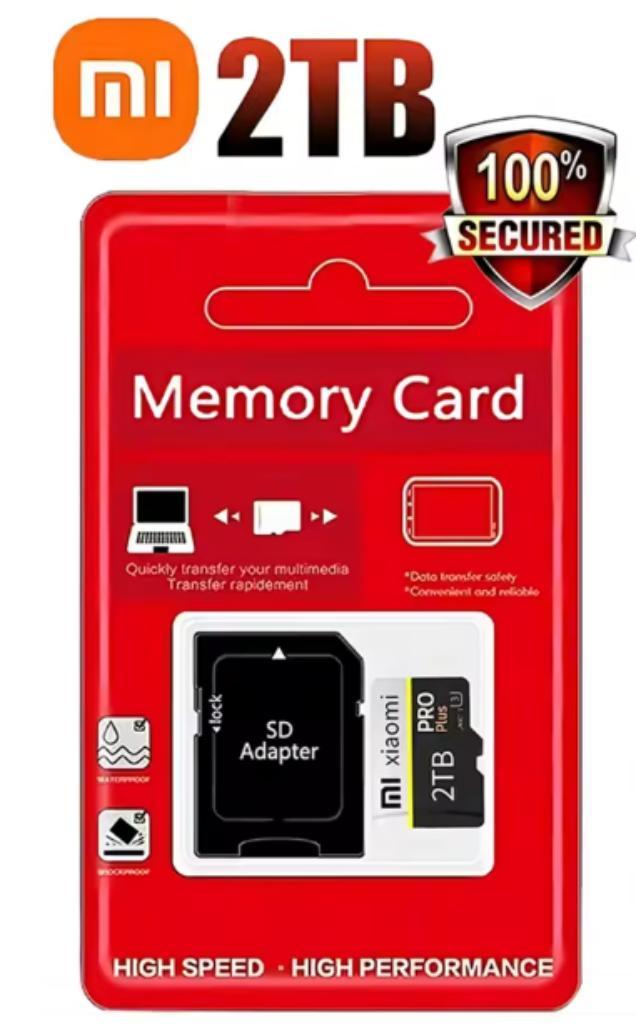 2TB Xiaomi Real Capaciteit Micro TF SD-geheugenkaart, Audio, Tv en Foto, Fotografie | Geheugenkaarten, Nieuw, MicroSD, 1 TB of meer