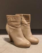 PIURE Lederen Laarsjes - Maat 38 - Zo goed als nieuw!, PIURE, Beige, Lage of Enkellaarzen, Ophalen of Verzenden