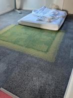 Groen/Grijs Rechthoekig Tapijt, Gebruikt, 100 tot 150 cm, Ophalen of Verzenden, 150 tot 200 cm