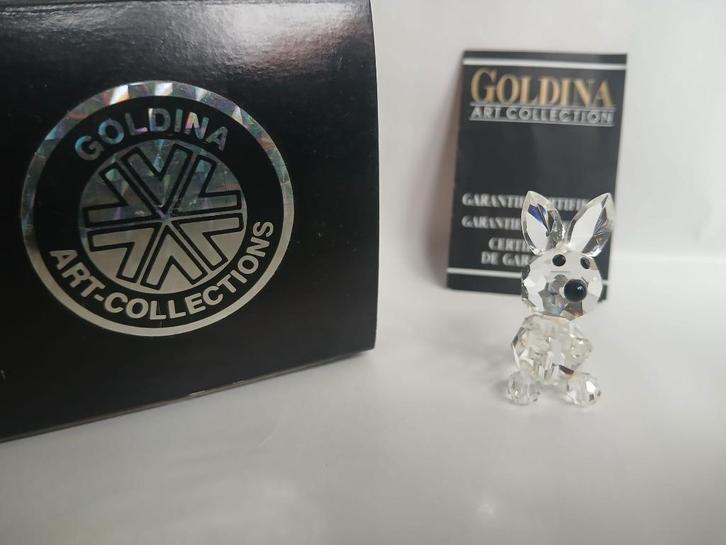 Goldina Art Collection kristallen konijn, Antiek en Kunst, Curiosa en Brocante, Ophalen of Verzenden