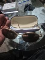 Vintage Zonnebril met Etui, Overige merken, Gebruikt, Zonnebril, Bruin