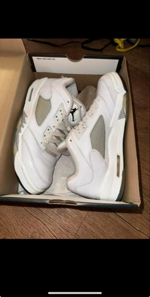 Jordan 5 Low Metallic White - Sneakers, Kleding | Dames, Schoenen, Gedragen, Sneakers of Gympen, Wit, Ophalen of Verzenden